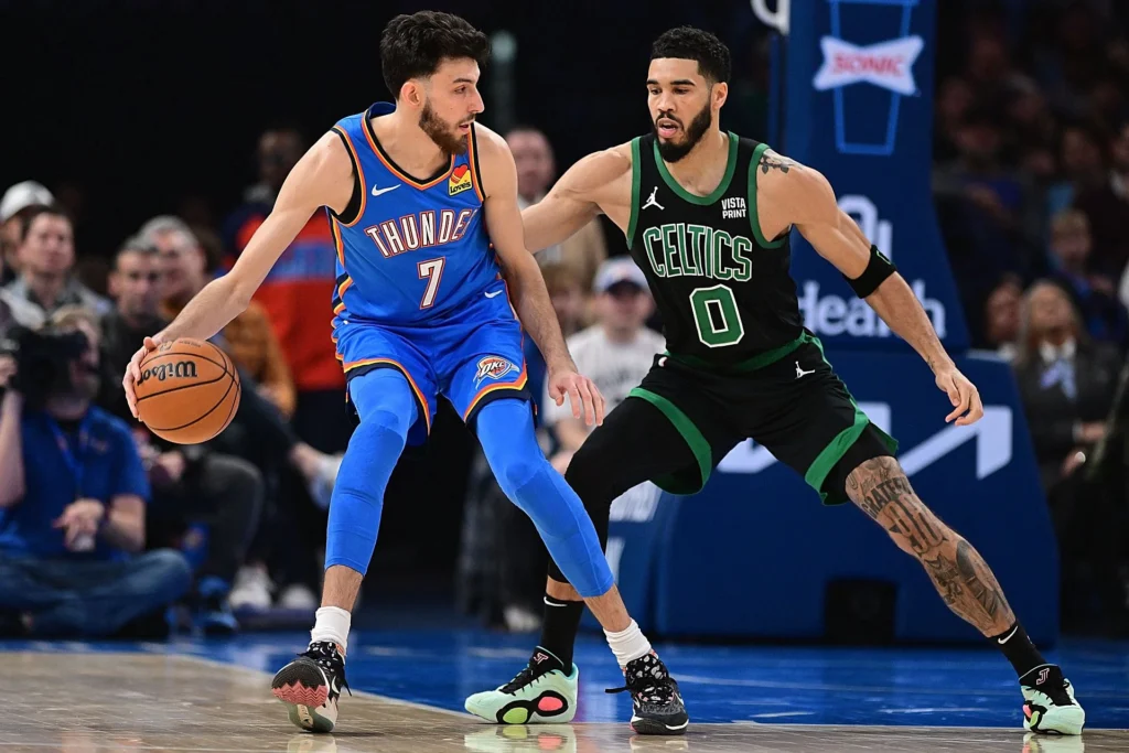 okc thunder vs boston celtics match player stats