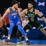 okc thunder vs boston celtics match player stats